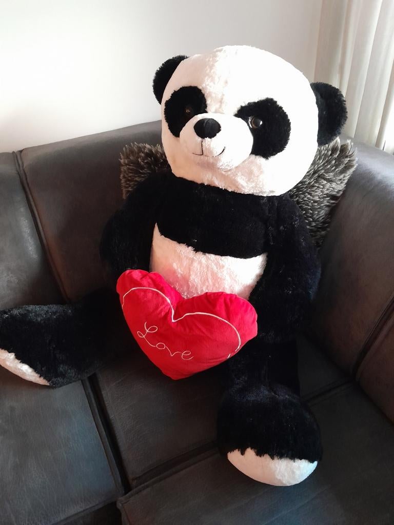 Panda groot met hart, Ophalen of Verzenden, Zo goed als nieuw, Beer