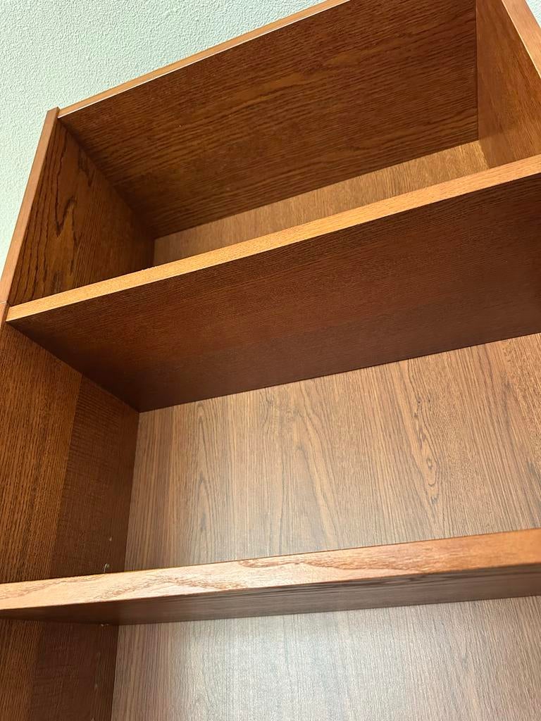 IKEA BILLY boekenkast bruin met opzetstuk, Huis en Inrichting, Kasten | Boekenkasten, Ophalen, Met plank(en), Gebruikt, 200 cm of meer