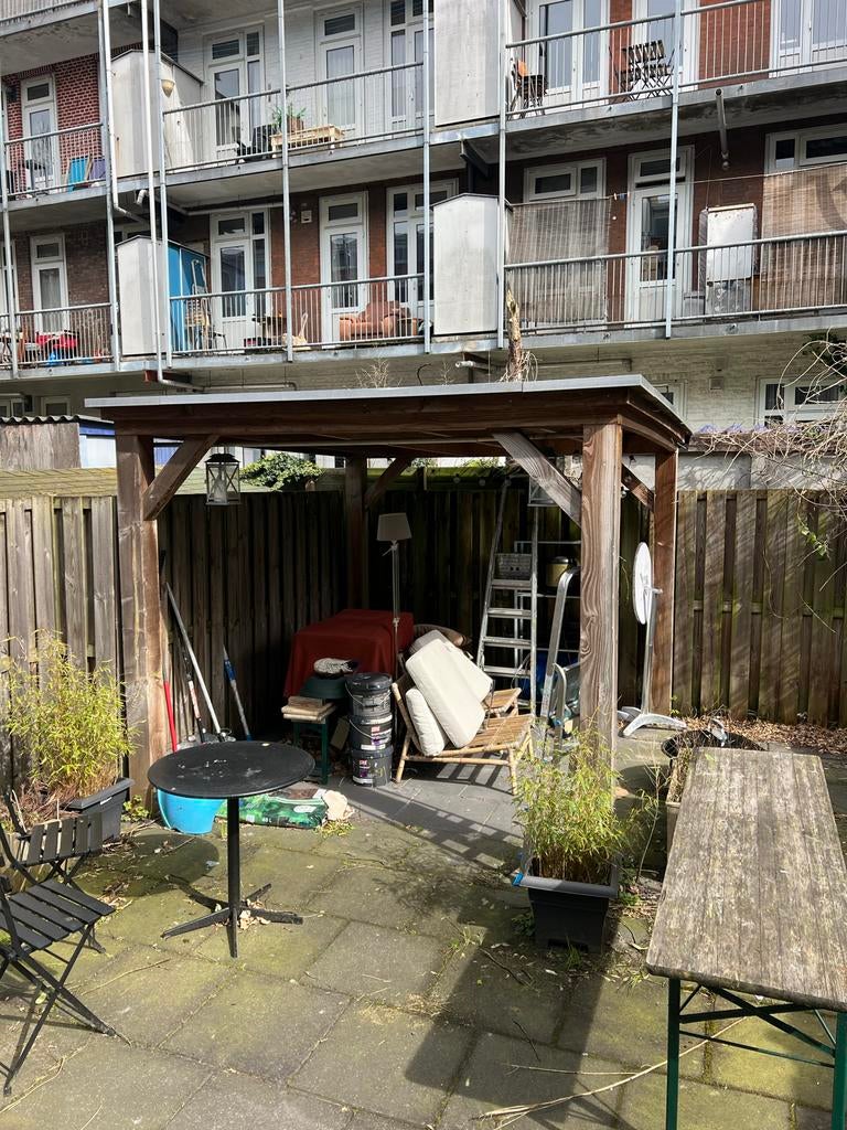 Houten afdak - gratis )zelf demonteren), Ophalen of Verzenden, Gebruikt, Overige typen