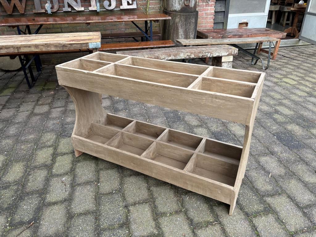 Keukenrek / winkelrek taupe kleur, Huis en Inrichting, Ophalen, Overige kleuren, 50 tot 100 cm, Zo goed als nieuw