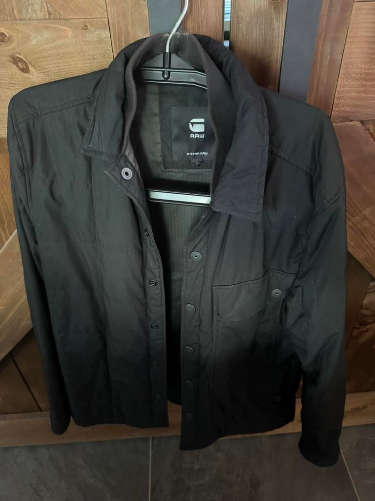 Tussenjas g star zwart L, Ophalen of Verzenden, Gedragen, Maat 52/54 (L), Zwart