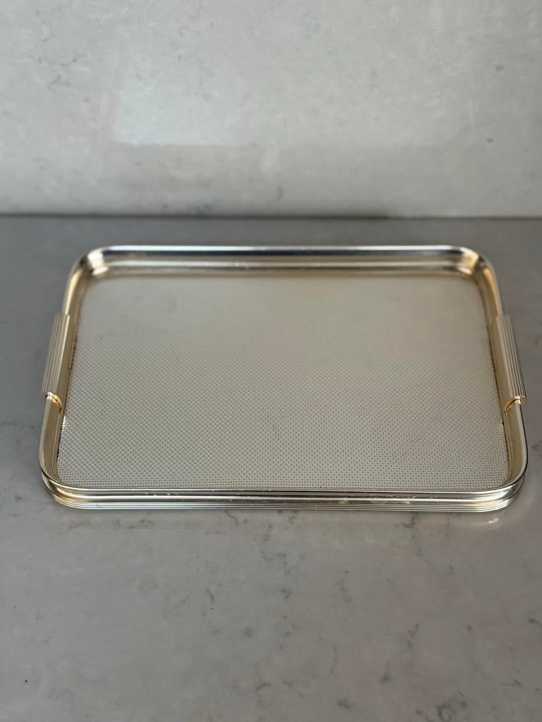 Kaymet Woodmet dienblad goudkleurig, Ophalen of Verzenden, Gebruikt, Rechthoekig, Metaal