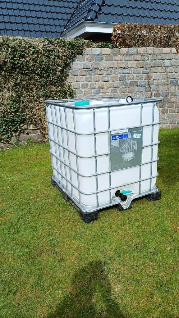 IBC Container. Superschoon, luikje Bv tijdelijke visopslag., Tuin en Terras, Regentonnen, 150 liter of meer, Ophalen