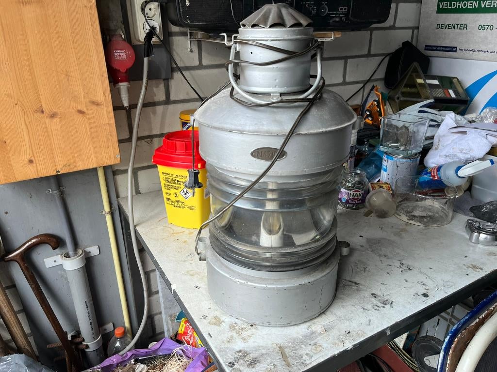 Scheepslampen, metaal, Antiek en Kunst, Curiosa en Brocante, Ophalen of Verzenden