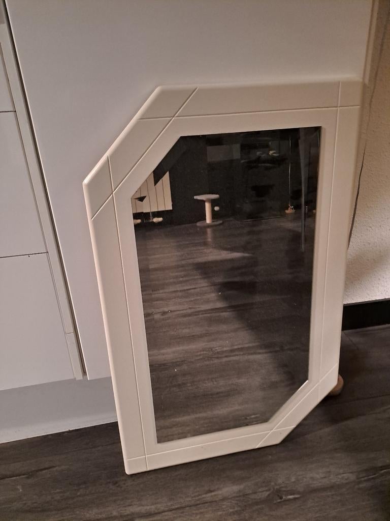 Schitterende badkamer/wc spiegel, Huis en Inrichting, Woonaccessoires | Spiegels, Ophalen, Gebruikt, Minder dan 100 cm, Overige vormen