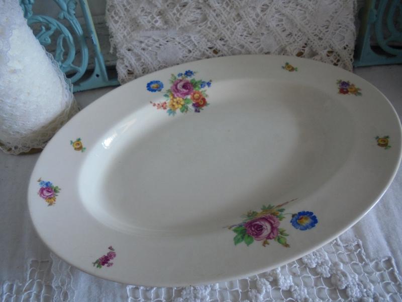 Brocante ovale serveerschaal P. Regout Boudewijn, Antiek en Kunst, Ophalen of Verzenden