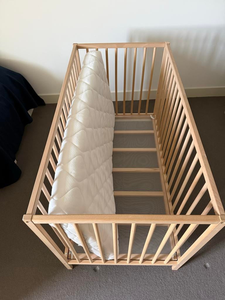 Twee kinderbedjes 60x120 cm - Zo goed als nieuw, Ophalen, Zo goed als nieuw, Ledikant