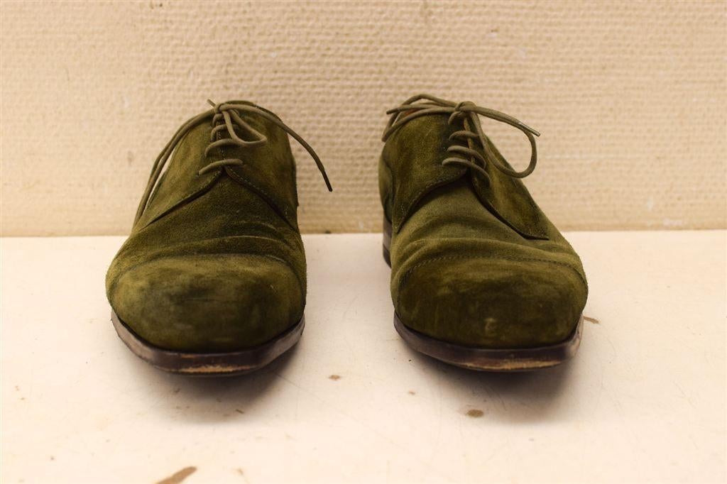 Suede heren schoenen 46723, Kleding | Heren, Sokken en Kousen, Ophalen of Verzenden, Gedragen, Maat 43 t/m 46, Bruin