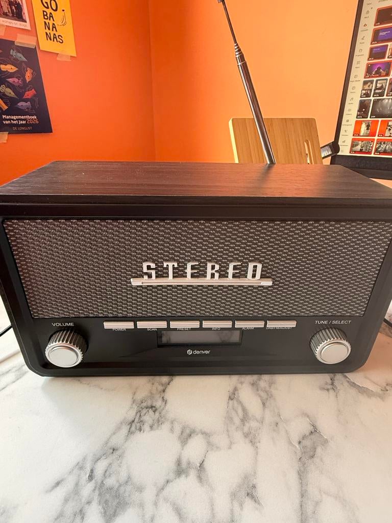 Denver DAB Radio - Batterijen en netstroom, Ophalen of Verzenden, Zo goed als nieuw, Radio