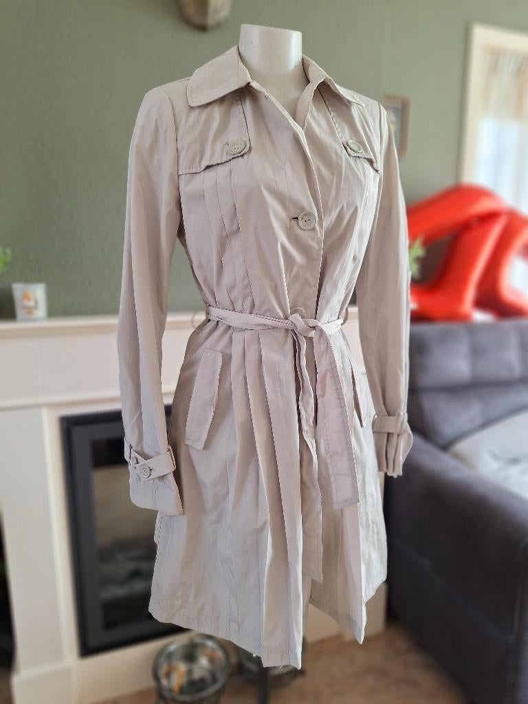 Emporio Armani trenchcoat tussen parka jas S 36 IT40, Kleding | Dames, Verzenden, Beige, Zo goed als nieuw, Emporio Armani