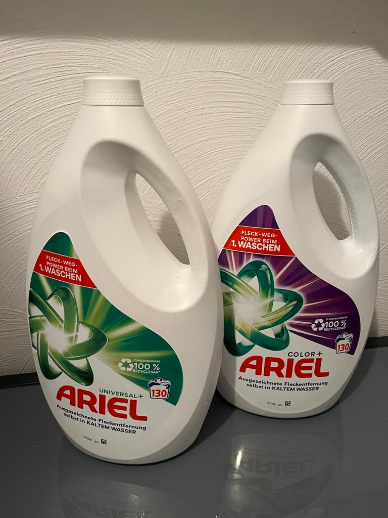 Grote partij wasmiddel en wasverzachter: Ariel, Persil, Leno, Ophalen, Nieuw