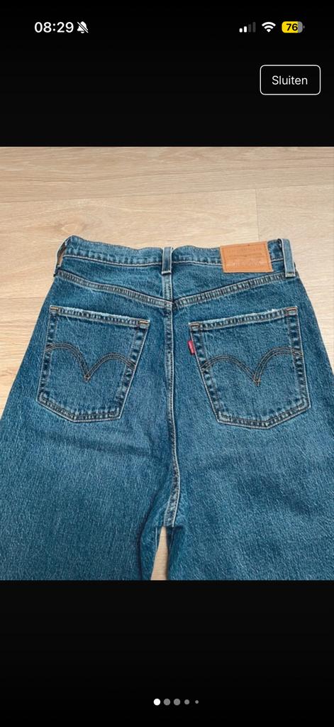 Levi's Ribcage jeans - Blauw, Ophalen of Verzenden, Gedragen, Blauw, W27 (confectie 34) of kleiner