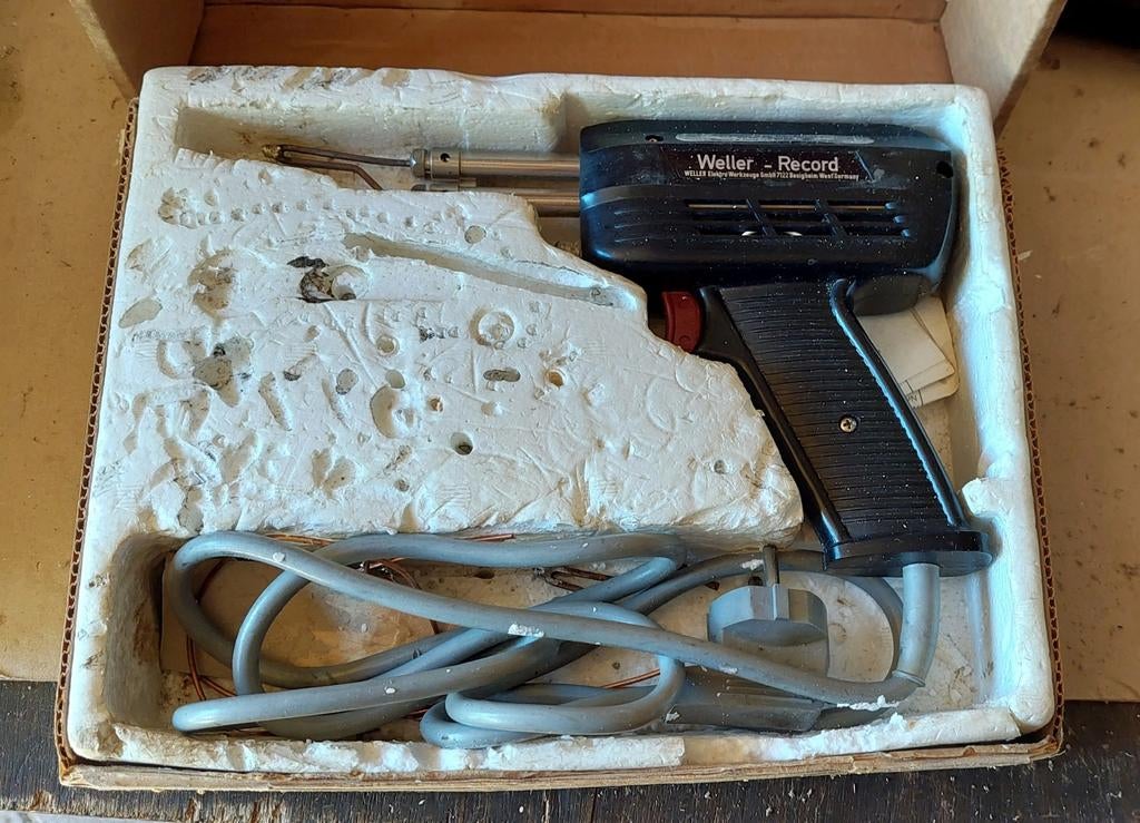 Weller Record soldeerpistool in originele doos, Ophalen of Verzenden, Gebruikt