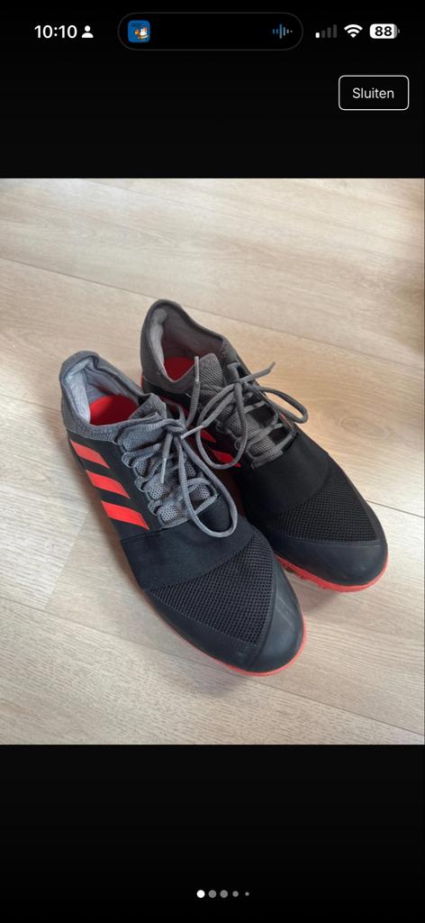 Adidas hockeyschoenen maat 46, Sport en Fitness, Hockey, Ophalen of Verzenden, Zo goed als nieuw, Schoenen