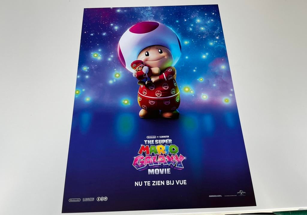 Toad poster van de galaxy mario film, Twee personen, November