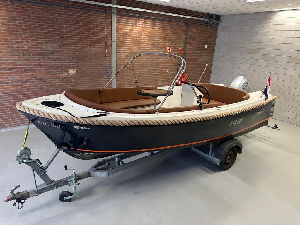 Z.G.A.N. Maxima 550 Sloep - 2024, Honda 40 pk, 49 vaaruur!, Ophalen, Zo goed als nieuw, 30 tot 50 pk, Snelvarend