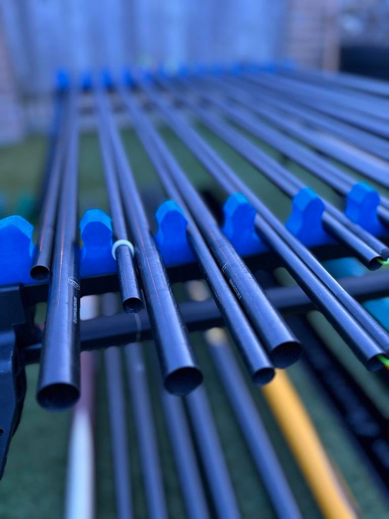 Shimano Beastmaster AX 13m + 7 topsets + cupset +extra delen, Ophalen, Gebruikt, Vaste hengel