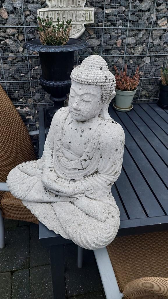 boeddha beeld beton z'n 30kg, Ophalen of Verzenden