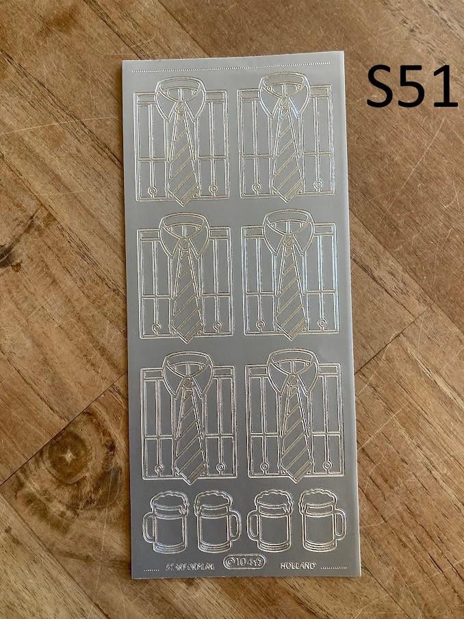 Hobby stickers Blouse met stropdas Bier, Ophalen of Verzenden, Nieuw, Man of Vrouw, Overige typen