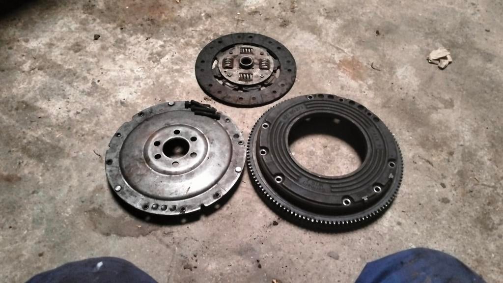 Golf MK2 5 Bak Koppeling met Vliegwiel Starterkrans, Ophalen of Verzenden, Gebruikt, Volkswagen