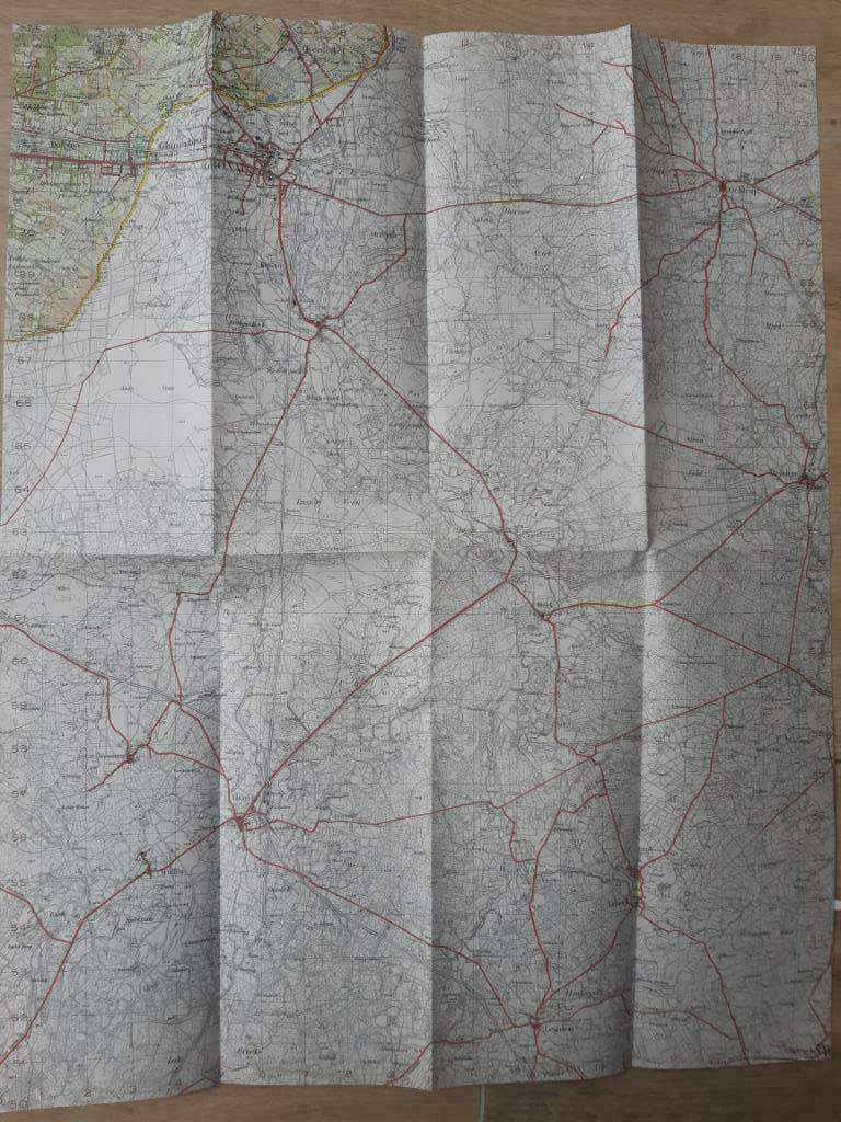 035A / Ahaus en omstreken Stafkaart uit 1935, Boeken, Atlassen en Landkaarten, Zo goed als nieuw, Landkaart, Nederland, 1800 tot 2000