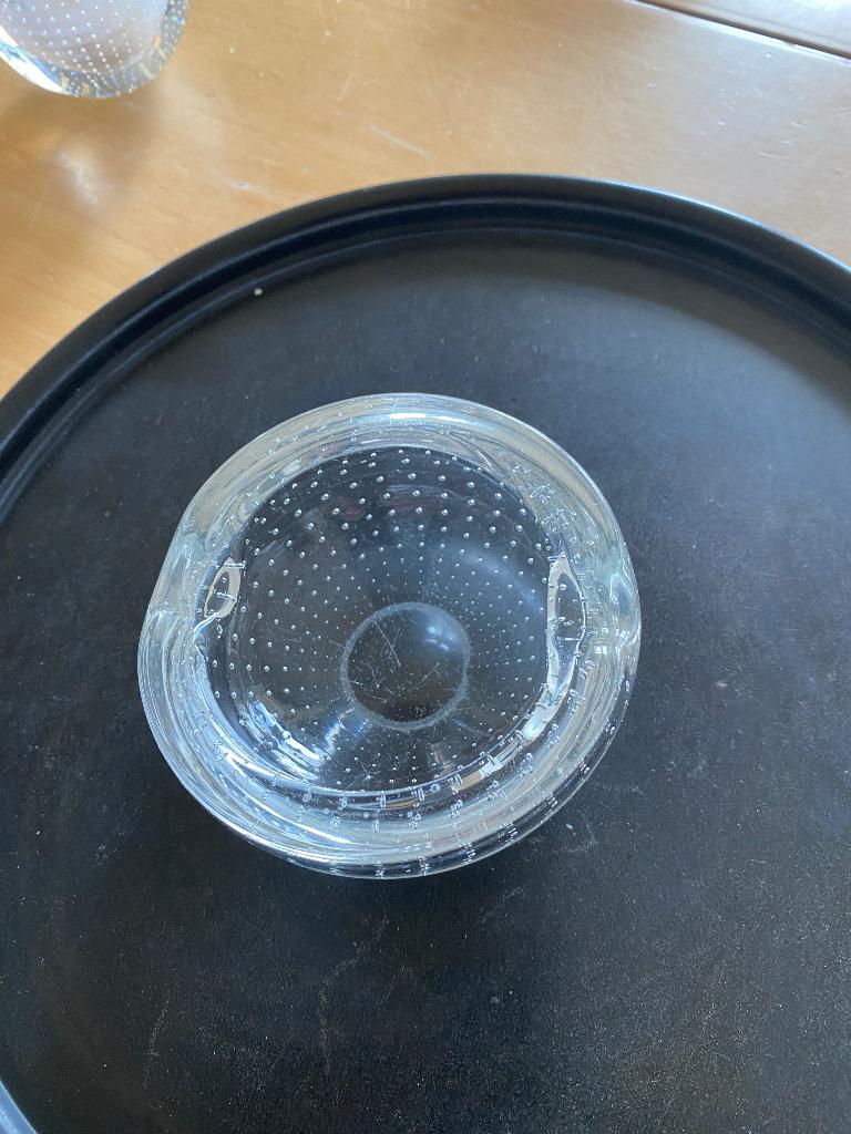 Copier Leerdam asbak van spijkerglas 1930, Antiek en Kunst, Antiek | Glas en Kristal, Ophalen of Verzenden