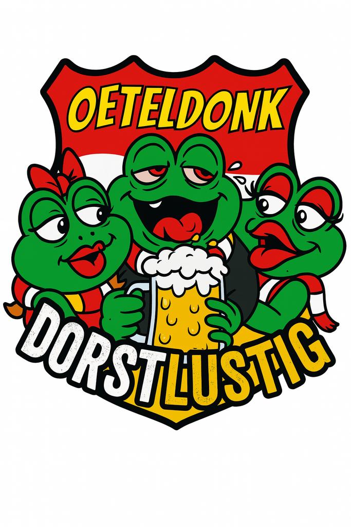 Carnaval embleem Oeteldonk Dorstlustig, Kleding | Heren, Carnavalskleding en Feestkleding, Zo goed als nieuw, Accessoires, Carnaval