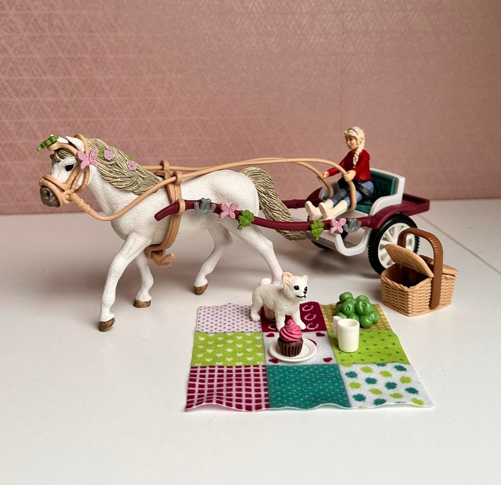 Schleich paard horse club koets, Ophalen of Verzenden, Zo goed als nieuw