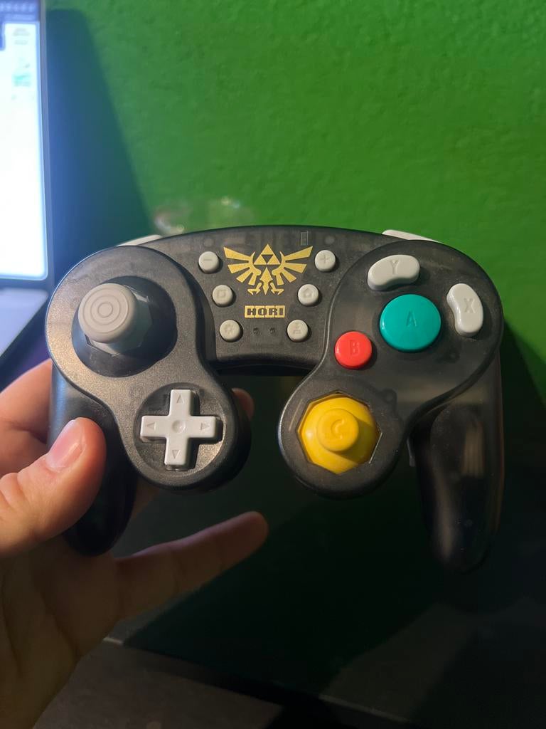 Draadloze GameCube Controller Switch - Zelda Hori, Overige controllers, Ophalen of Verzenden, Zo goed als nieuw, Draadloos