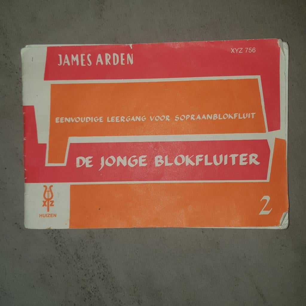 Blokfluit boekje 'de jonge blokfluiter', Ophalen of Verzenden, Gelezen, Instrument, James arden