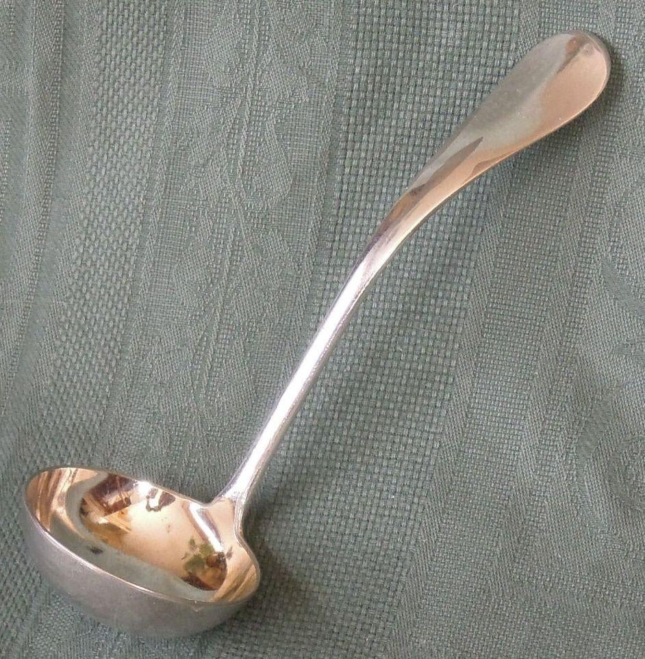 Nr J258: Verzilverde Keltum Hollands Glad juslepel, Antiek en Kunst, Ophalen of Verzenden