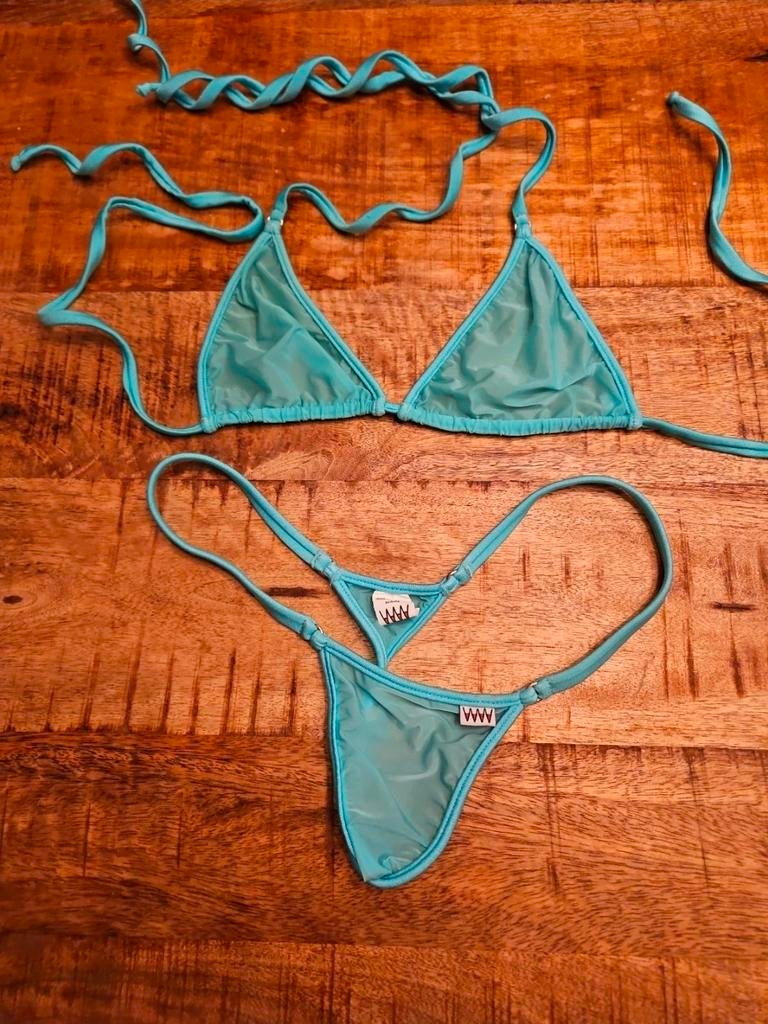 Wicked weasel  string bikini bare vision blauw, Ophalen of Verzenden, Blauw, Bikini