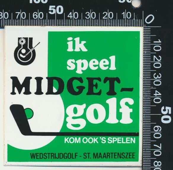 Sticker: Wedstrijdgolf - Sint Maartenszee, Ophalen of Verzenden, Zo goed als nieuw, Bedrijf of Vereniging