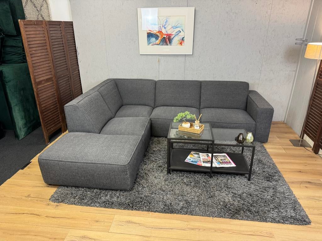 Strakke Donkergrijze Hoekbank- Gratis Bezorgd, Ophalen of Verzenden, Sofa Point, Sofapointnl@gmail.com, Noordkade 68A