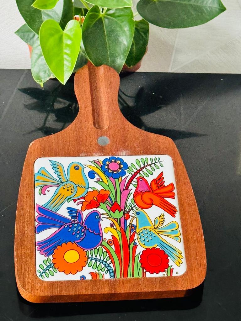 Villeroy & Boch Acapulco Onderzetter / Wanddecoratie, Gebruikt, Porselein of Keramiek, Schaal, Vierkant