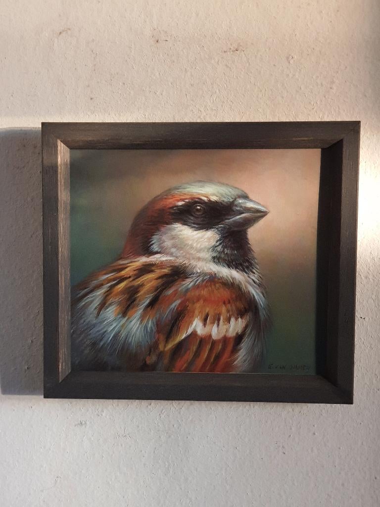 Erik van Ommen Olieverfschilderij - Mus, Ophalen of Verzenden, Zo goed als nieuw