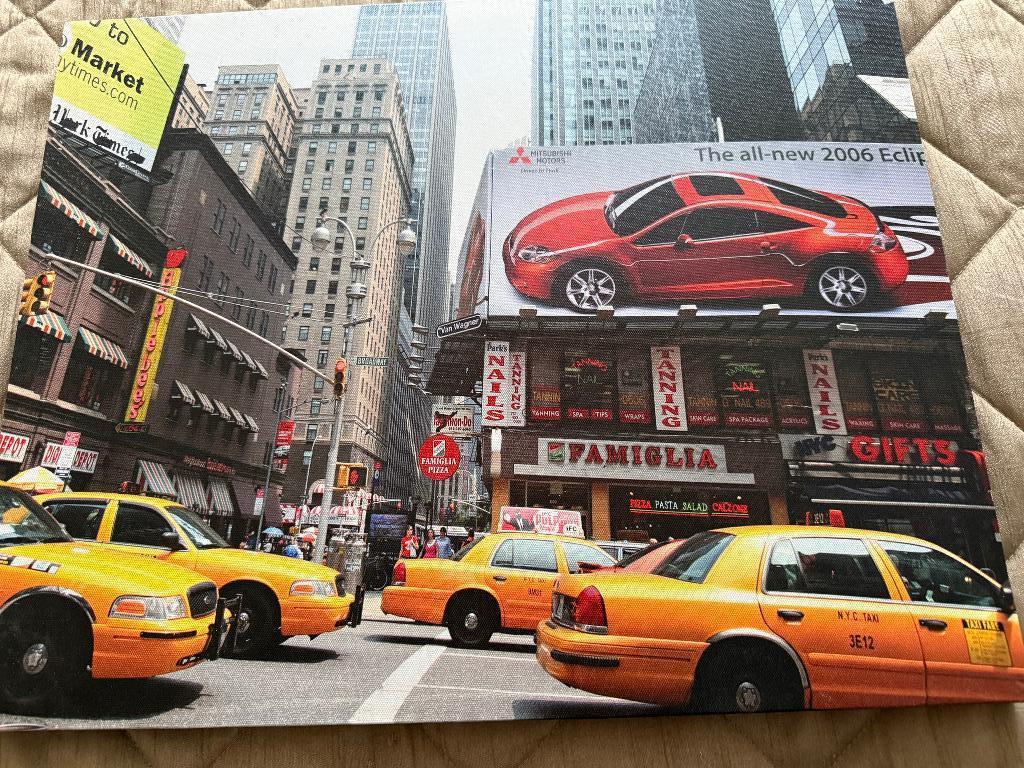 Schilderij  New Hork Taxi, Ophalen