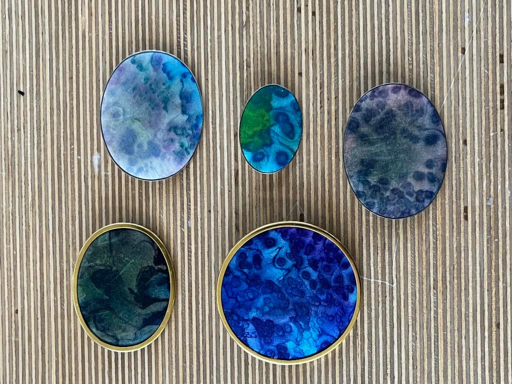 Set broches, Ophalen of Verzenden, Zo goed als nieuw, Overige kleuren, Overige materialen