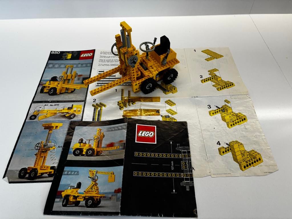 Lego Technic 850 Heftruck - Compleet met Instructie, Ophalen of Verzenden, Zo goed als nieuw, Complete set, Lego