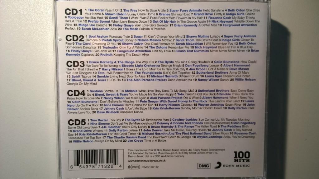 100 Hits Acoustic (5 CD), Cd's en Dvd's, Ophalen of Verzenden, Zo goed als nieuw, Pop