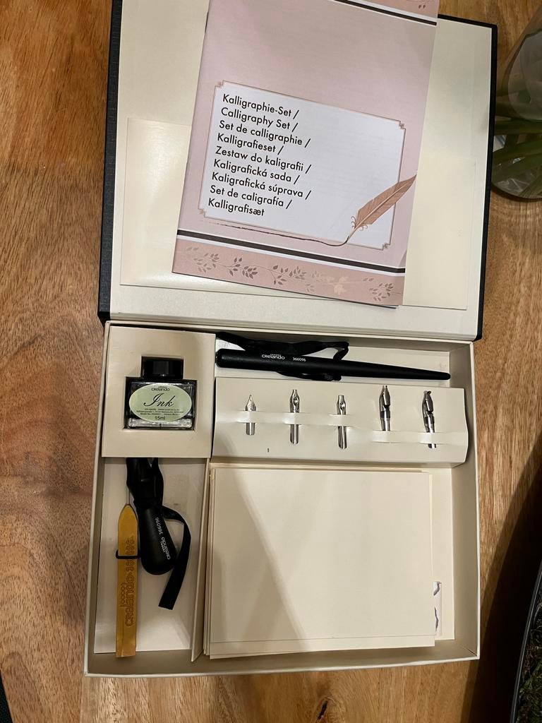Nieuwe Kalligrafie Set - Nooit Gebruikt!, Ophalen of Verzenden, Nieuw