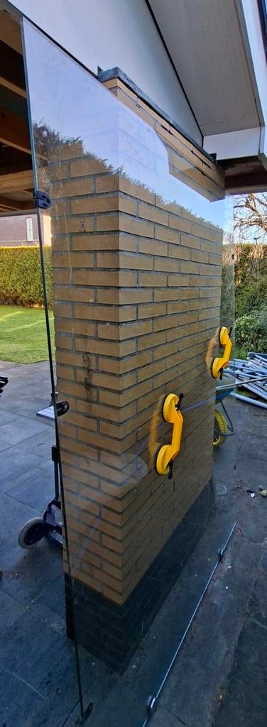 Glasplaat. Gehard glas 146cmx220cm x1cm (bxhxd), Ophalen, Glasplaat, 160 cm of meer