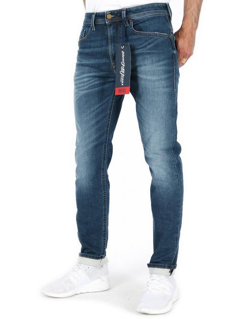 - NIEUWE Diesel THOMMER-T *JOGGJEANS* W32 L30 = 32x30 #D2454, DIESEL, Diesel, Blauw, Nieuw