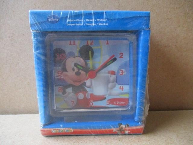 adv9786 mickey wekker 8, Ophalen, Mickey Mouse, Zo goed als nieuw, Overige typen