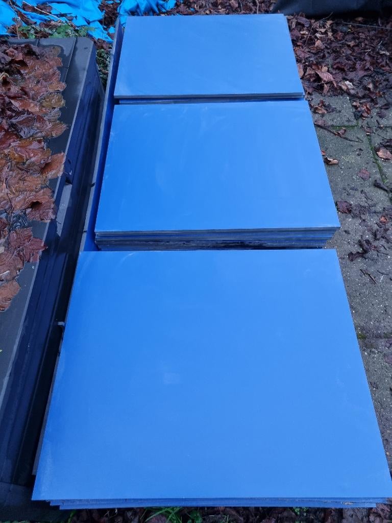 Trespa plaatjes blauw - Nieuw, Doe-het-zelf en Verbouw, Platen en Panelen, Ophalen, Nieuw, Minder dan 20 mm