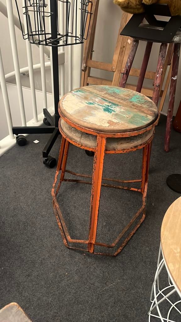 2 supergave vintage krukjes, Minder dan 55 cm, Rond, Nieuw, Ophalen