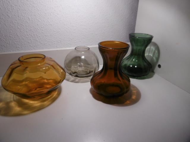 2 Copier Hyacinthglazen  en 1 Discus  1 Rozendaal Mira, Antiek en Kunst, Ophalen of Verzenden