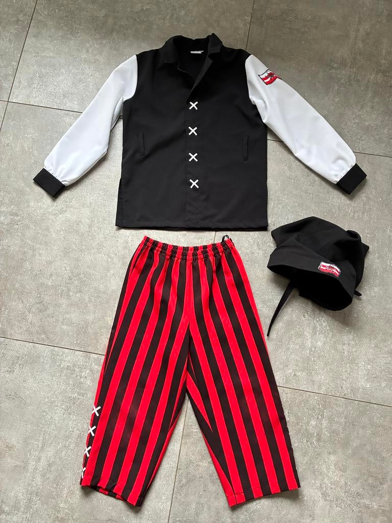 Piratenpak verkleedpak piraat Carnaval maat 140, Ophalen of Verzenden, Zo goed als nieuw, 134 t/m 140, Jongen of Meisje