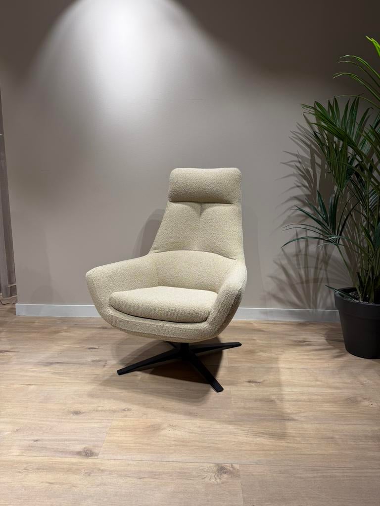 Montel Dino draaifauteuil showroommodel, Huis en Inrichting, Fauteuils, Zo goed als nieuw, Stof, 50 tot 75 cm, Minder dan 75 cm