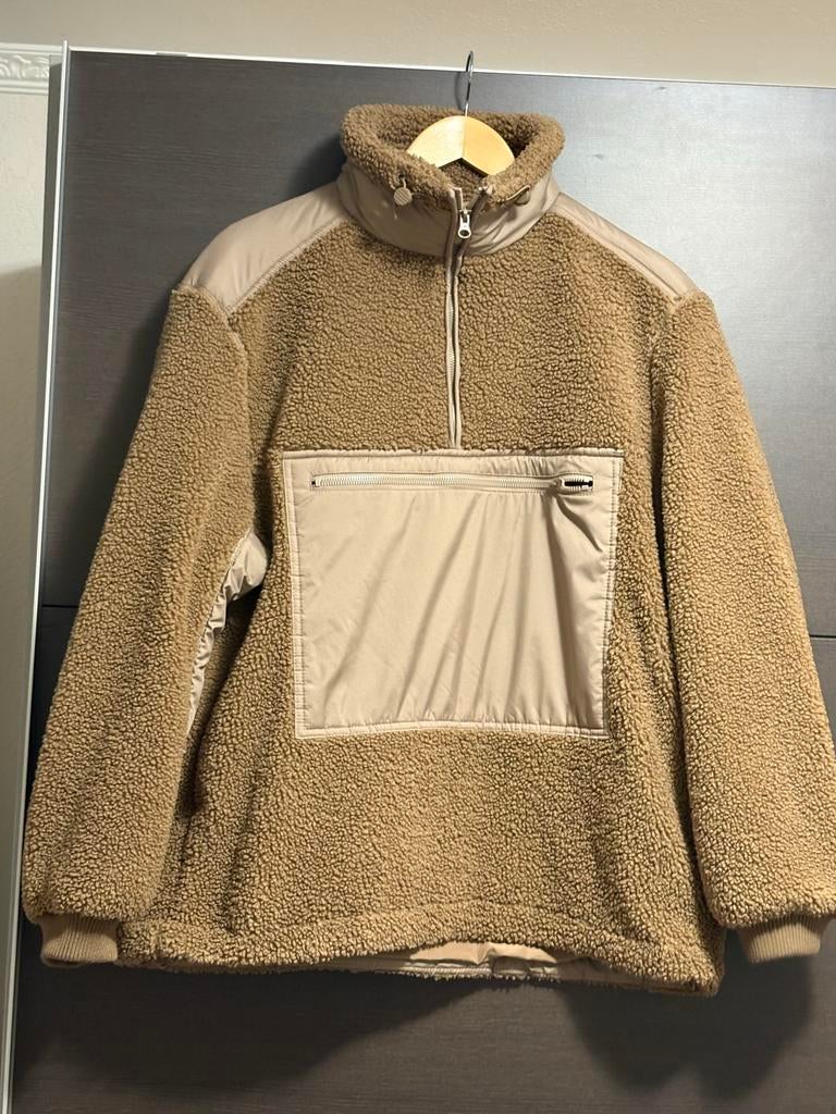 H&M Teddy Fleece Trui - Beige - Maat XS, Kleding | Dames, Ophalen of Verzenden, Zo goed als nieuw, Maat 34 (XS) of kleiner, Beige